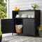 Outdoor Storage Cabinet Box Garage Wicker Shed Tools Shelf Chest Garden