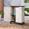 Outdoor Storage Cabinet Lockable Adjustable Shelves Weatherproof Beige