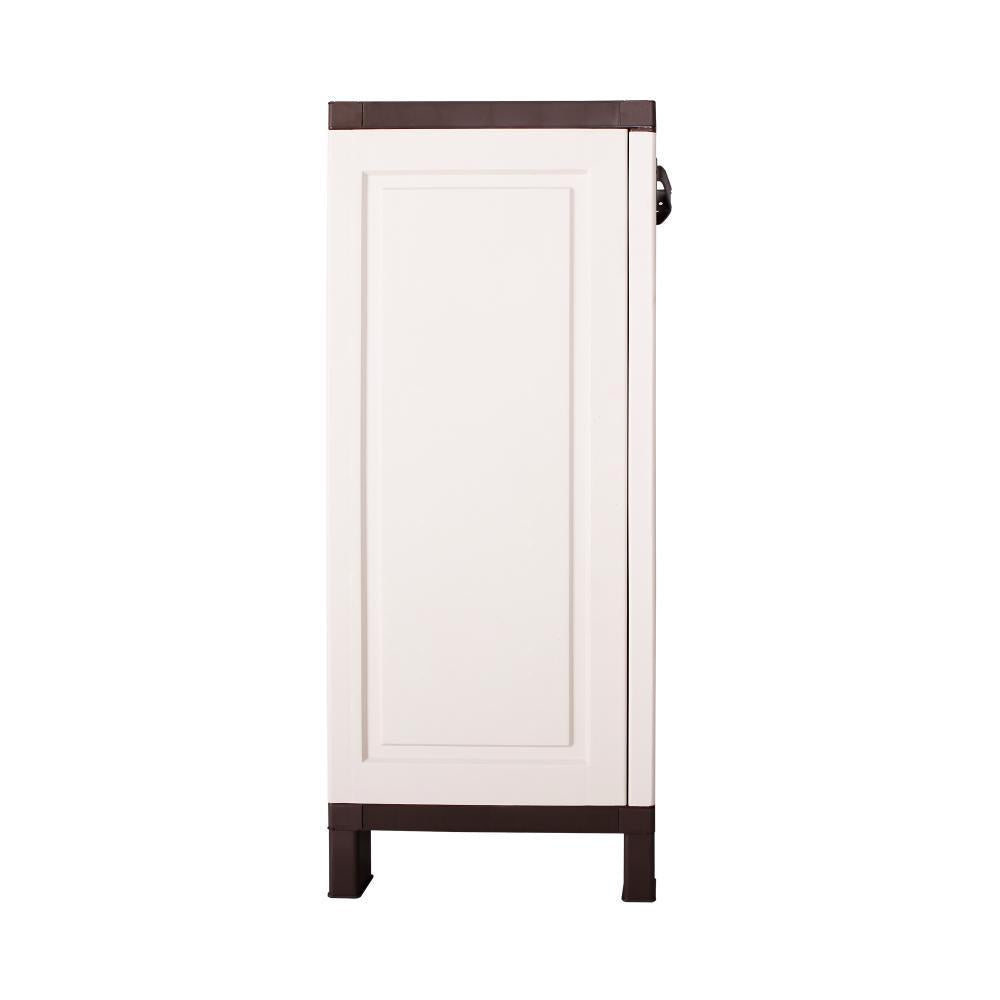 Outdoor Storage Cabinet Adjustable Lockable Beige