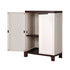 Outdoor Storage Cabinet Removable Shelf Lockable Beige