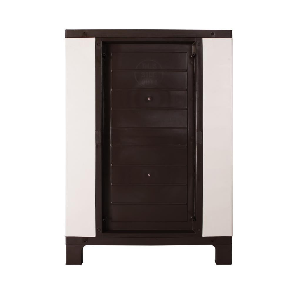 Outdoor Storage Cabinet Removable Shelf Lockable Beige