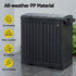 Gardeon Outdoor Trash Cans Dual Compartment Trash Can 220L Black