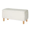 99cm Teddy Boucle Storage Ottoman Bench Blanket Box White