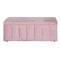 103cm Velvet Storage Ottoman Blanket Box Pink Upholstered Bench