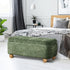 Storage Ottoman Blanket Box Bench Chenille Ball Foot Stool