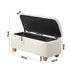 Oikiture Storage Ottoman Blanket Box Teddy Stool Bench