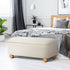 Oikiture Storage Ottoman Blanket Box Teddy Stool Bench