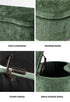 Storage Ottoman Cashew Footstool Chenille Chest Box Green