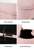 Storage Ottoman Cashew Teddy Boucle Chest Bench Stool Pink