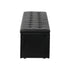 Storage Ottoman XL PU Leather Black