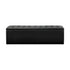 Storage Ottoman XL PU Leather Black