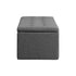 Storage Ottoman XL Faux Linen Grey