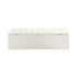 Storage Ottoman XL Faux Sherpa White