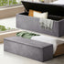 Storage Ottoman Blanket Box XL Polyester Grey