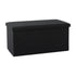 Artiss Storage Ottoman Bench – Black, Folding, Reversible Tray Top, Hidden Storage