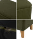 Storage Ottoman Blanket Box Chest Toy Foot Stool Sherpa Green