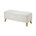Storage Ottoman Blanket Box LARGE Polyester Beige