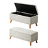 Storage Ottoman Blanket Box LARGE Polyester Beige