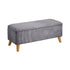 Storage Ottoman Blanket Box LARGE Polyester Grey