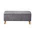 Storage Ottoman Blanket Box LARGE Polyester Grey
