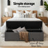 Artiss Extra Long Storage Ottoman 140cm Bench Seat Faux Linen Grey