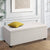 Storage Ottoman Blanket Box 97cm Linen Beige