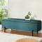 Artiss 140cm Velvet Storage Ottoman Blanket Box Bench Green