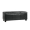 Storage Ottoman PU Leather Large Black