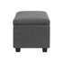 Storage Ottoman Linen Fabric Large