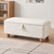 Artiss Storage Ottoman Hidden Bench, Velvet, 150kg Capacity, Beige, 97cm