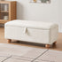 Artiss Storage Ottoman Hidden Bench, Velvet, 150kg Capacity, Beige, 97cm