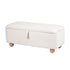 Artiss Storage Ottoman Hidden Bench, Velvet, 150kg Capacity, Beige, 97cm