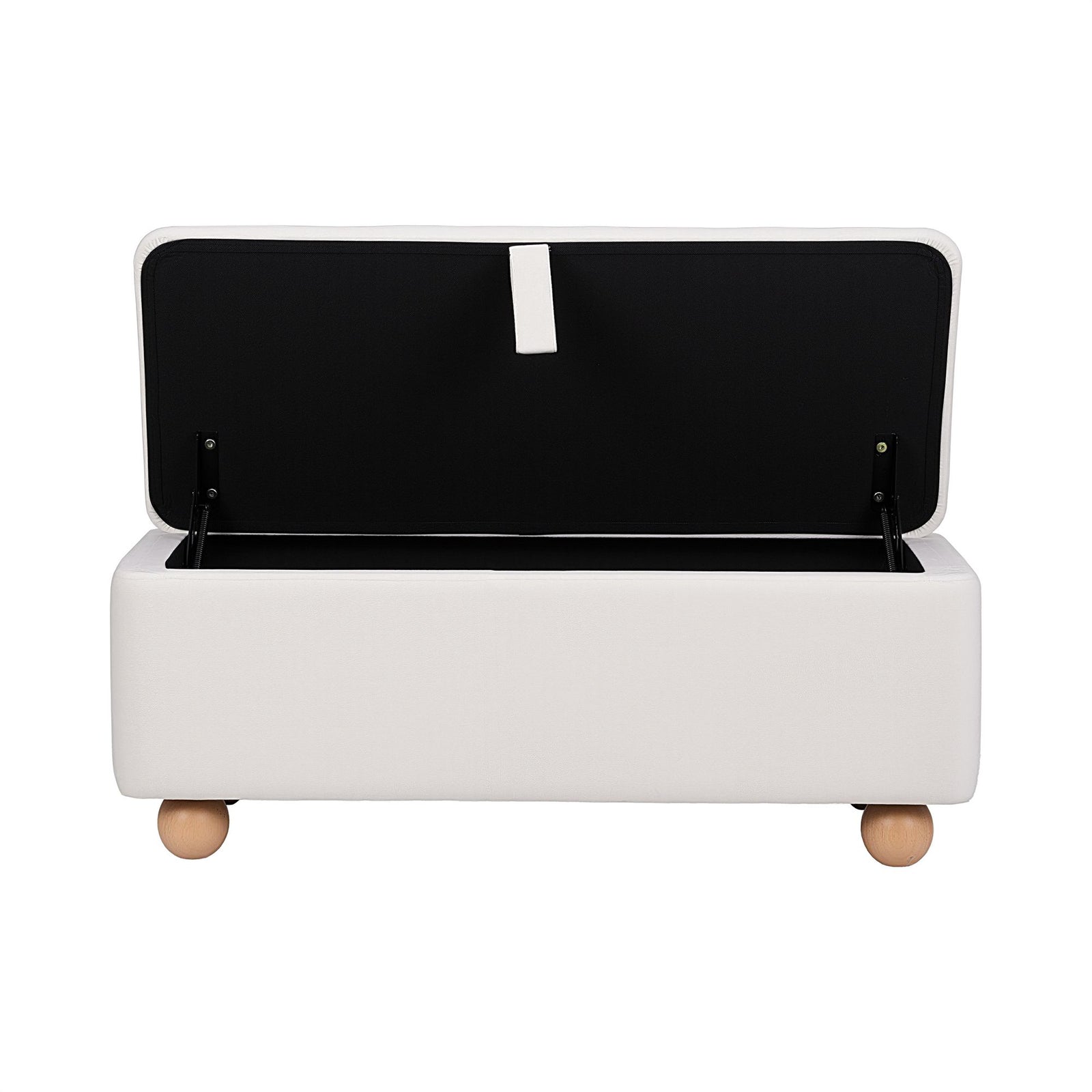 Artiss Storage Ottoman Hidden Bench, Velvet, 150kg Capacity, Beige, 97cm