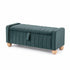 Artiss Storage Ottoman Bench Velvet Blanket Box Stool Footrest Ball Feet Green
