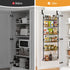 Over Door Storage Rack – 6‑Tier Metal Organiser, Suction‑Grip Base, 45×126cm