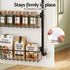 Over Door Storage Rack – 6‑Tier Metal Organiser, Suction‑Grip Base, 45×126cm
