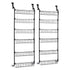 Over Door Storage Rack Set – 6‑Tier, Metal, Suction‑Grip Base, 45×126cm