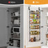 Over Door Storage Rack Set – 6‑Tier, Metal, Suction‑Grip Base, 45×126cm
