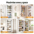 Over Door Storage Rack Set – 6‑Tier, Metal, Suction‑Grip Base, 45×126cm