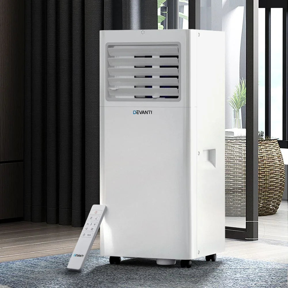 Portable Air Conditioner 7000BTU Cooling Mobile Fan Cooler Dehumidifier