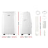 12000BTU Portable Air Conditioner Cooling Mobile Fan Cooler Remote 3300W