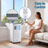 Portable Air Conditioner 5000 BTU 3-in-1 with Remote Control