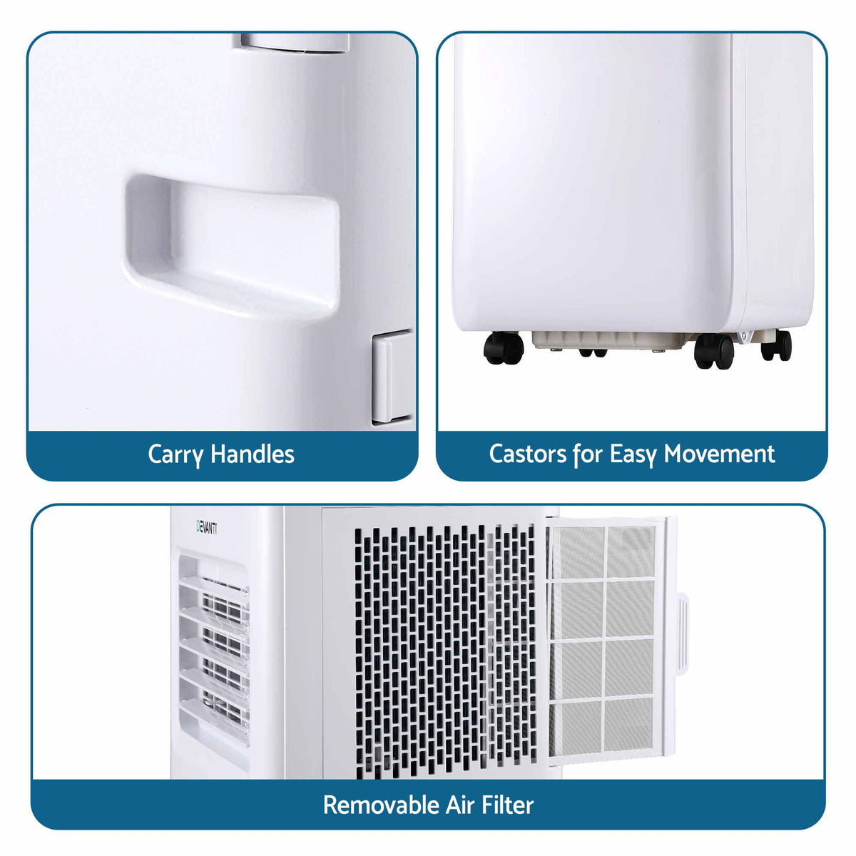Portable Air Conditioner 9000 BTU 3-in-1 with Remote Control