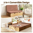 Artiss Folding Kraft Paper Bed Frame – 300kg Load, Sofa/Bed, Mattress Included
