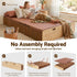 Artiss Folding Kraft Paper Bed Frame – 300kg Load, Sofa/Bed, Mattress Included