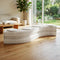 Folding Paper Bench Accordion Stool 4 Seat PU Leather Cushions
