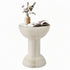 Artiss Paper End Table Honeycomb Coffee Table Foldable Round Bedside Side Table White 40x55cm