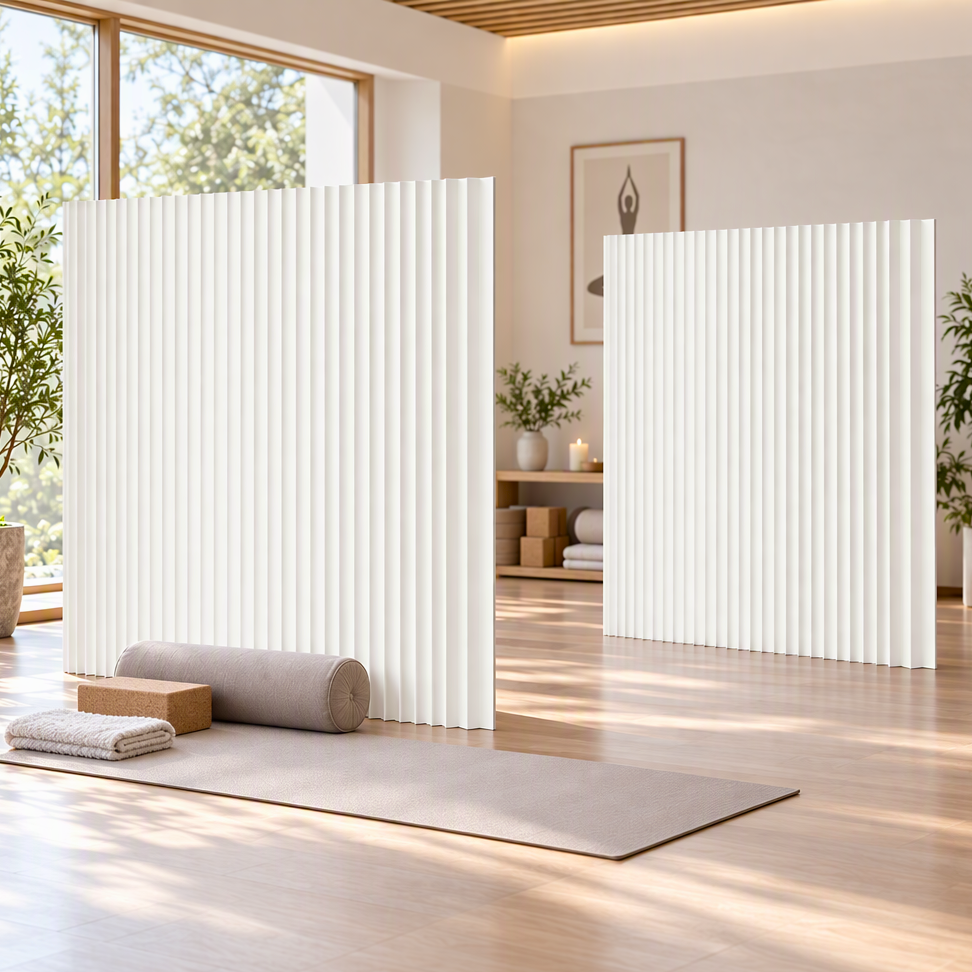 Artiss Paper Room Divider 2Pcs Folding Partition Screen Honeycomb Privacy Screen Freestanding 150cm White