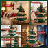 Jingle Jollys Paper Christmas Tree 47CM w/ Star Topper Xmas Decor Tabletop Green DIY Ornament Set