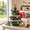 Paper Christmas Tree 61cm with Star Topper Tabletop Green DIY Ornament